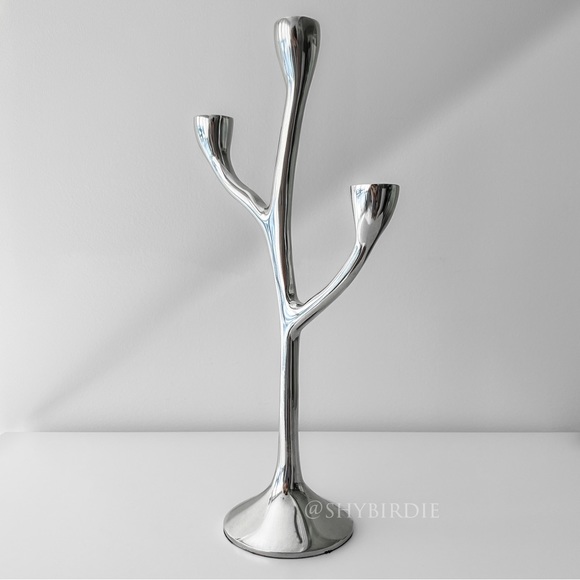 NEW Artisan Crafted Metal Tree Branch Candelabra - Picture 2 of 10